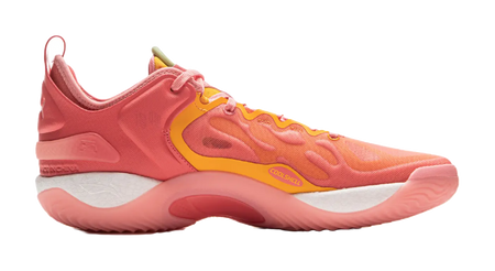Li Ning Yushuai 19V2 Basketball Shoes Mens Low top Pink Orange  vjsneaker.com