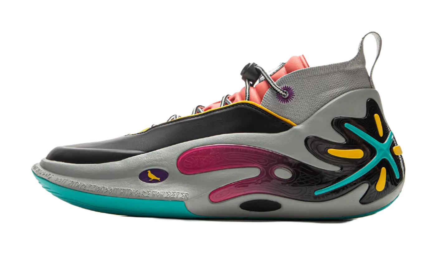 Li-Ning x Staples Way of Wade 11 (WOW11) 'Pigeon Retro Card' Basketball Shoes Mens Black Gray  vjsneaker.com