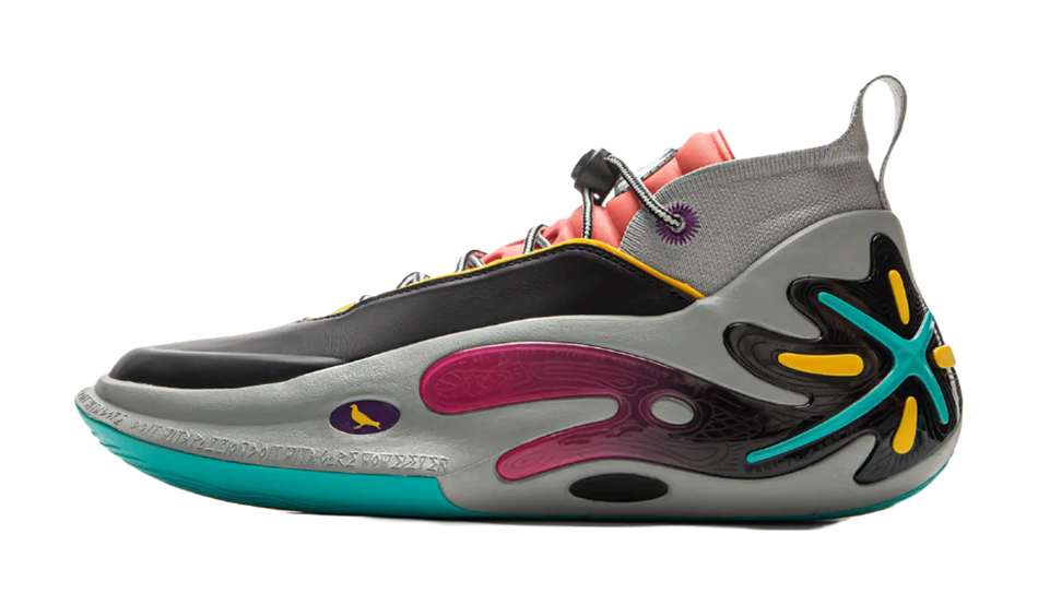 Li-Ning x Staples Way of Wade 11 (WOW11) 'Pigeon Retro Card' Basketball Shoes Mens Black Gray  vjsneaker.com