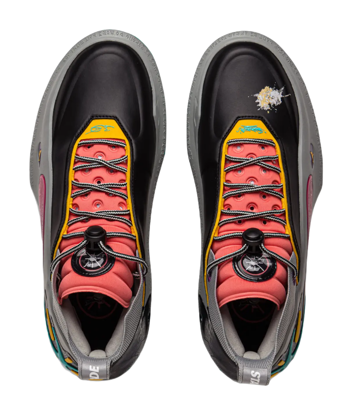 Li-Ning x Staples Way of Wade 11 (WOW11) 'Pigeon Retro Card' Basketball Shoes Mens Black Gray  vjsneaker.com