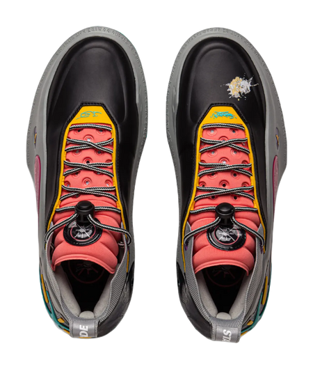 Li-Ning x Staples Way of Wade 11 (WOW11) 'Pigeon Retro Card' Basketball Shoes Mens Black Gray  vjsneaker.com