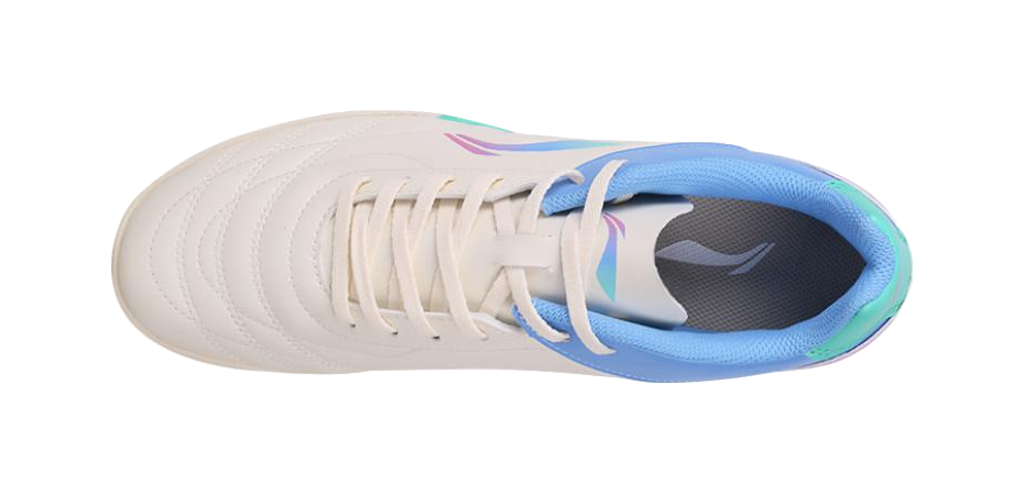 LiNing AG Rubber Short Studs Firm Ground Artificial Ground Indoor Soccer Shoes Men's Ecru 