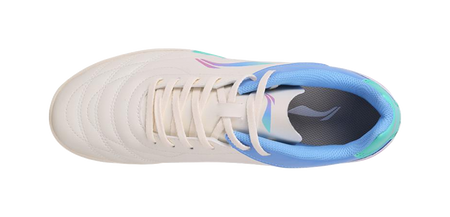 LiNing AG Rubber Short Studs Firm Ground Artificial Ground Indoor Soccer Shoes Men's Ecru 