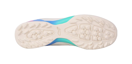 LiNing AG Rubber Short Studs Firm Ground Artificial Ground Indoor Soccer Shoes Men's Ecru 