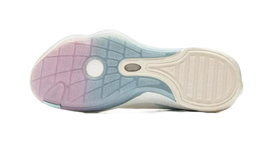 LiNing Abrasion Resistant Slip Resistant Low Top Basketball Shoes Mens White Blue 