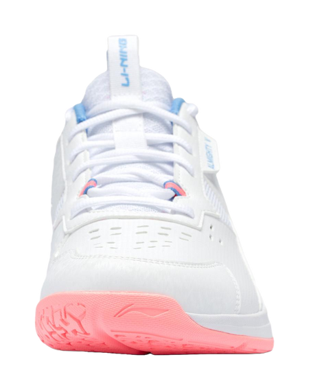 LiNing Ace Abrasion Resistant Breathable Low Top Badminton Shoes Unisex White Pink Blue 
