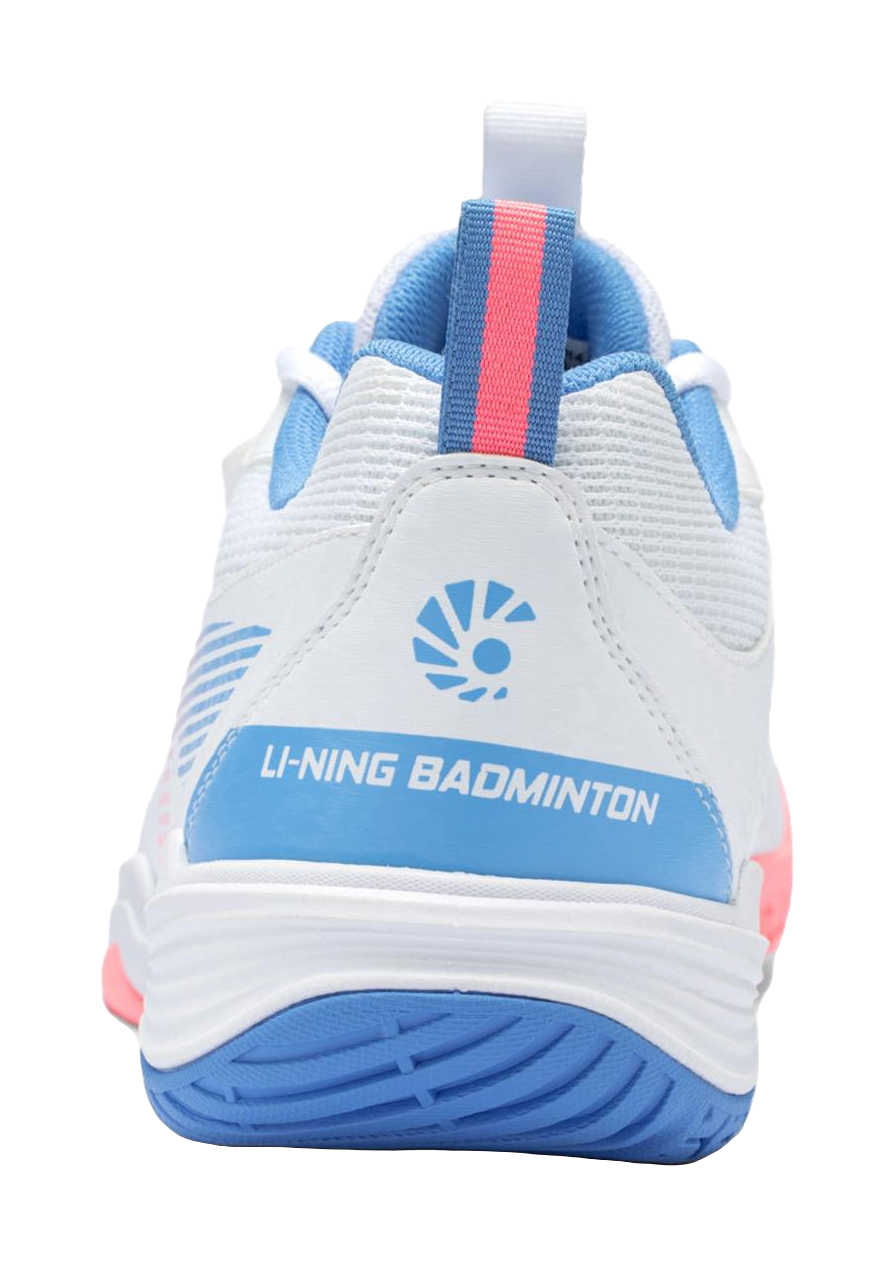 LiNing Ace Abrasion Resistant Breathable Low Top Badminton Shoes Unisex White Pink Blue 