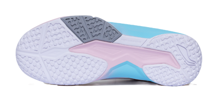 LiNing Ace Cushioned Slip-Resistant Low-Top Badminton Shoes Unisex White Blue Pink 