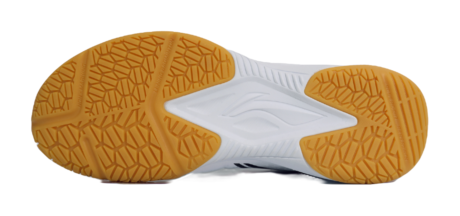 LiNing Ace Cushioning Slip Resistant Coverage Low Top Badminton Shoes Unisex White Black 