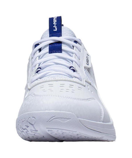 LiNing Ace V Collection Slip Resistant, Abrasion Resistant, Breathable Low top Badminton Shoes Unisex White Blue 