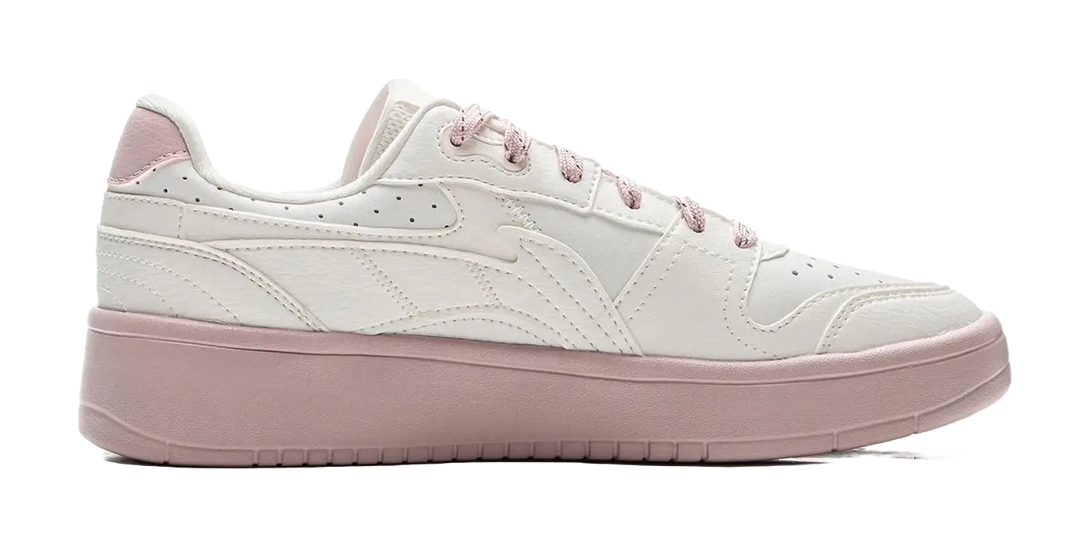 LiNing Acer Truncatum Anti Slip Wear Resistant Low Top Casual Shoes Women's White Pink 
