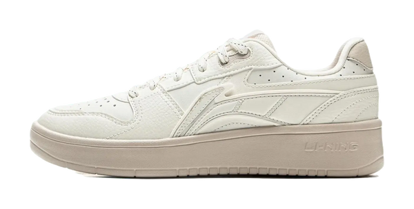 LiNing Acer Truncatum Slip Resistant Cushioning Abrasion Resistant Lightweight Low top Skateboard Shoes Women's Ecru 