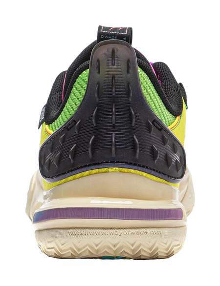 LiNing All City 11 Cushioned Slip-Resistant Low-Top Basketball Shoes Mens Blue Yellow  vjsneaker.com