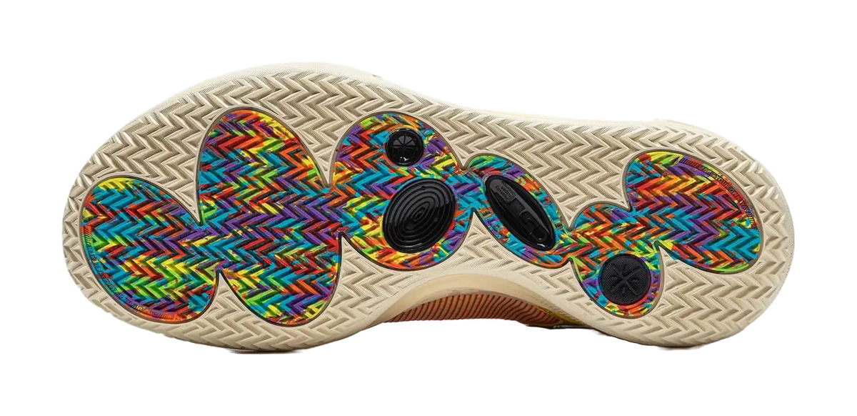 LiNing All City 11 Cushioned Slip-Resistant Low-Top Basketball Shoes Mens Blue Yellow  vjsneaker.com