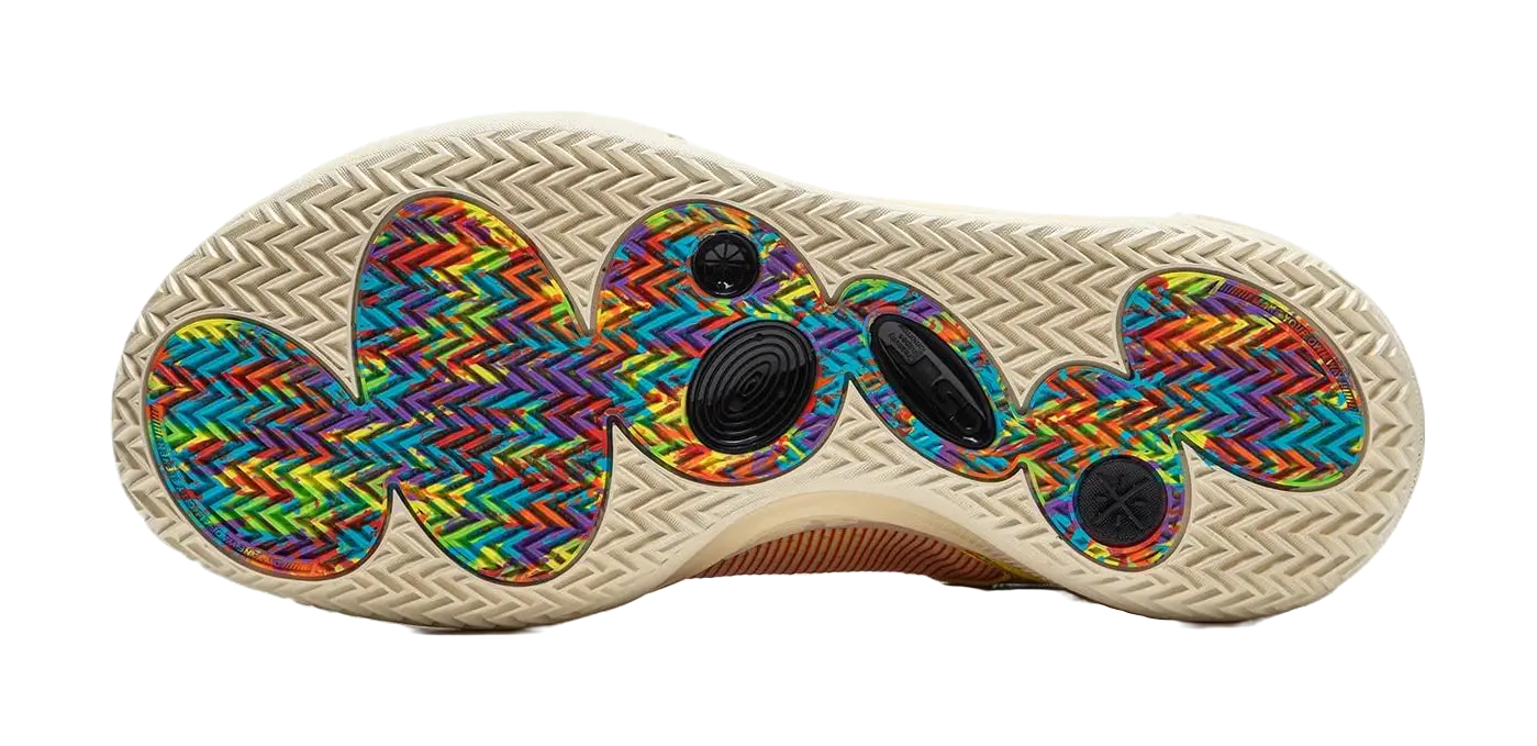 LiNing All City 11 Cushioned Slip-Resistant Low-Top Basketball Shoes Mens Blue Yellow  vjsneaker.com