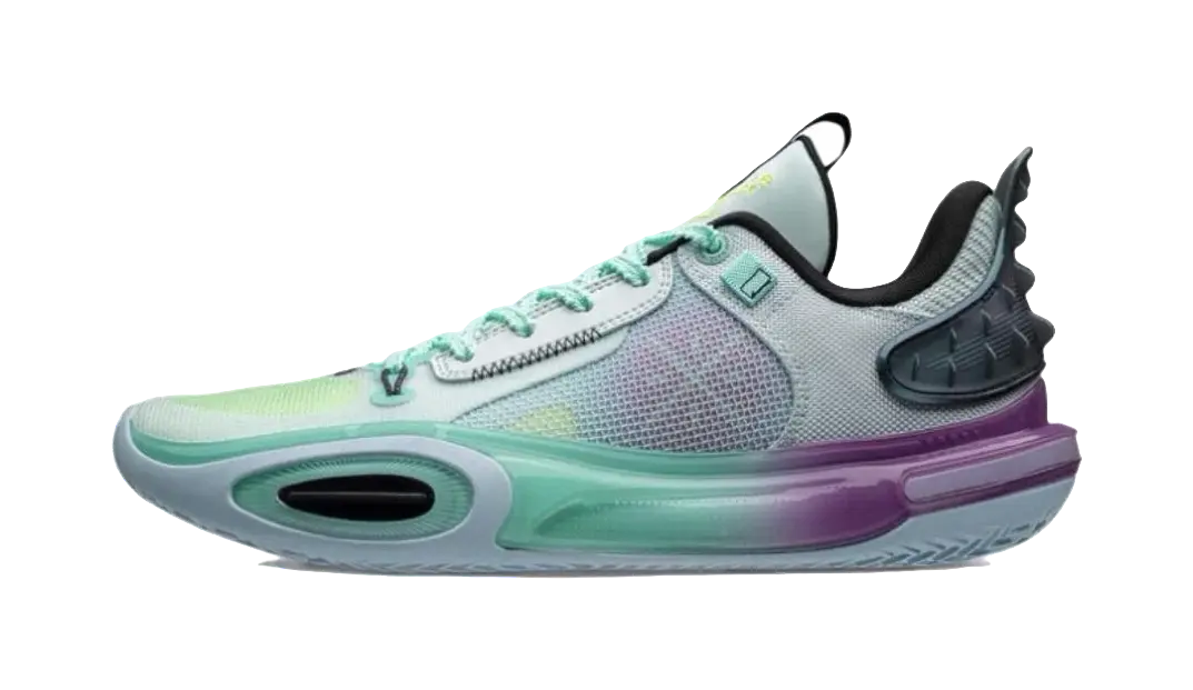 LiNing All City 11 Psychedelic Cushioning Anti-Slip And Wear-Resistant Low-Top Basketball Shoes Mens Blue  vjsneaker.com