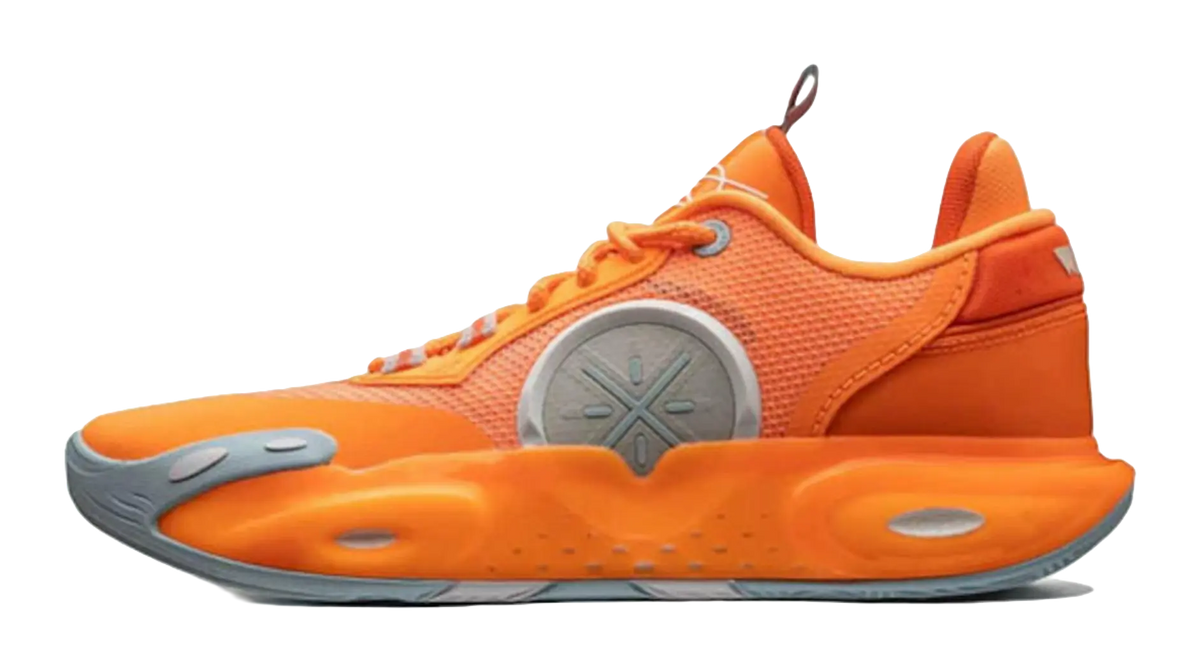 LiNing All City 12 Anti-Slip Wear-Resistant Low-Top Basketball Shoes Mens Orange  vjsneaker.com