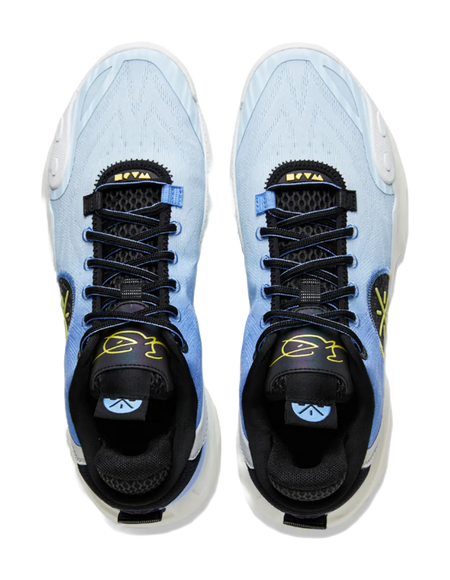 LiNing All City 12 Shock Absorbers Slip Resistant Abrasion Resistant Breathable Low top Basketball Shoes Mens Blue  vjsneaker.com