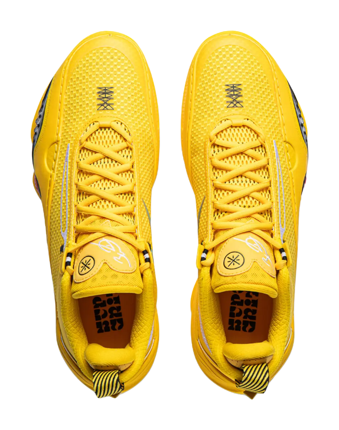 LiNing All City 14 Cushioning Slip Resistant Abrasion Resistant Rebound Low top Basketball Shoes Mens Bee Yellow  vjsneaker.com