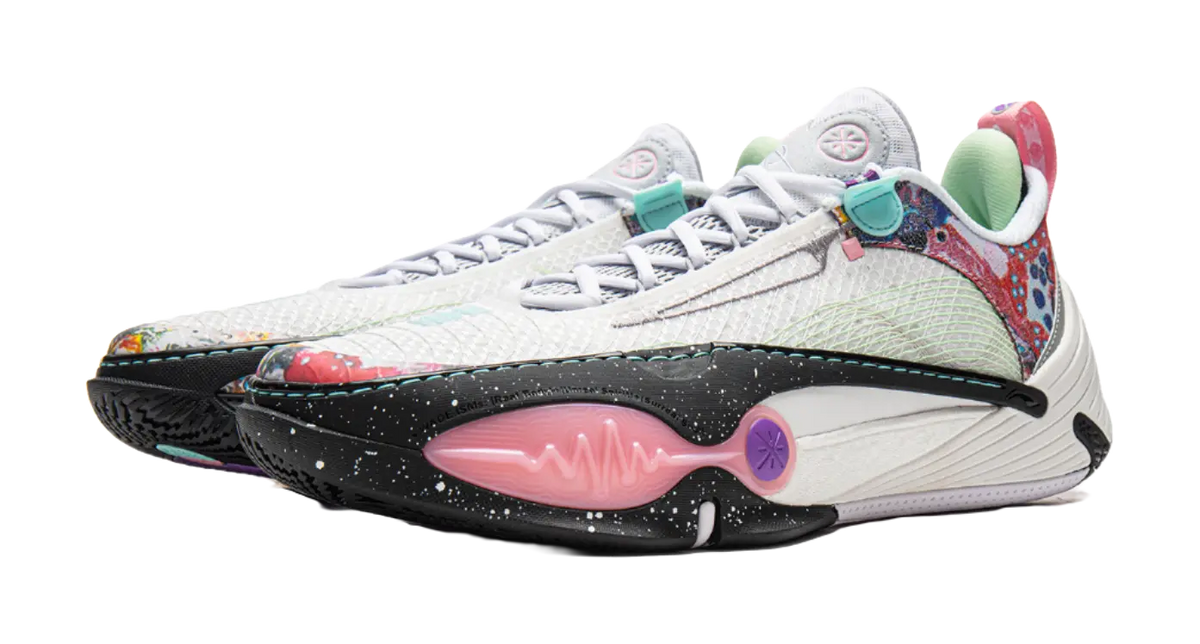 LiNing All City 14 Cushioning Slip Resistant Abrasion Resistant Rebound Low top Basketball Shoes Mens Standard White  vjsneaker.com