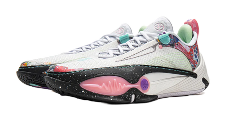 LiNing All City 14 Cushioning Slip Resistant Abrasion Resistant Rebound Low top Basketball Shoes Mens Standard White  vjsneaker.com