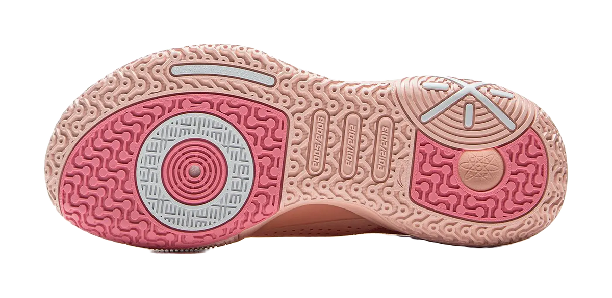 LiNing All City 9 V1.5 Cushioning Anti-Slip And Wear-Resistant Coverage Support Low-Top  Basketball Shoes Salt Pink 