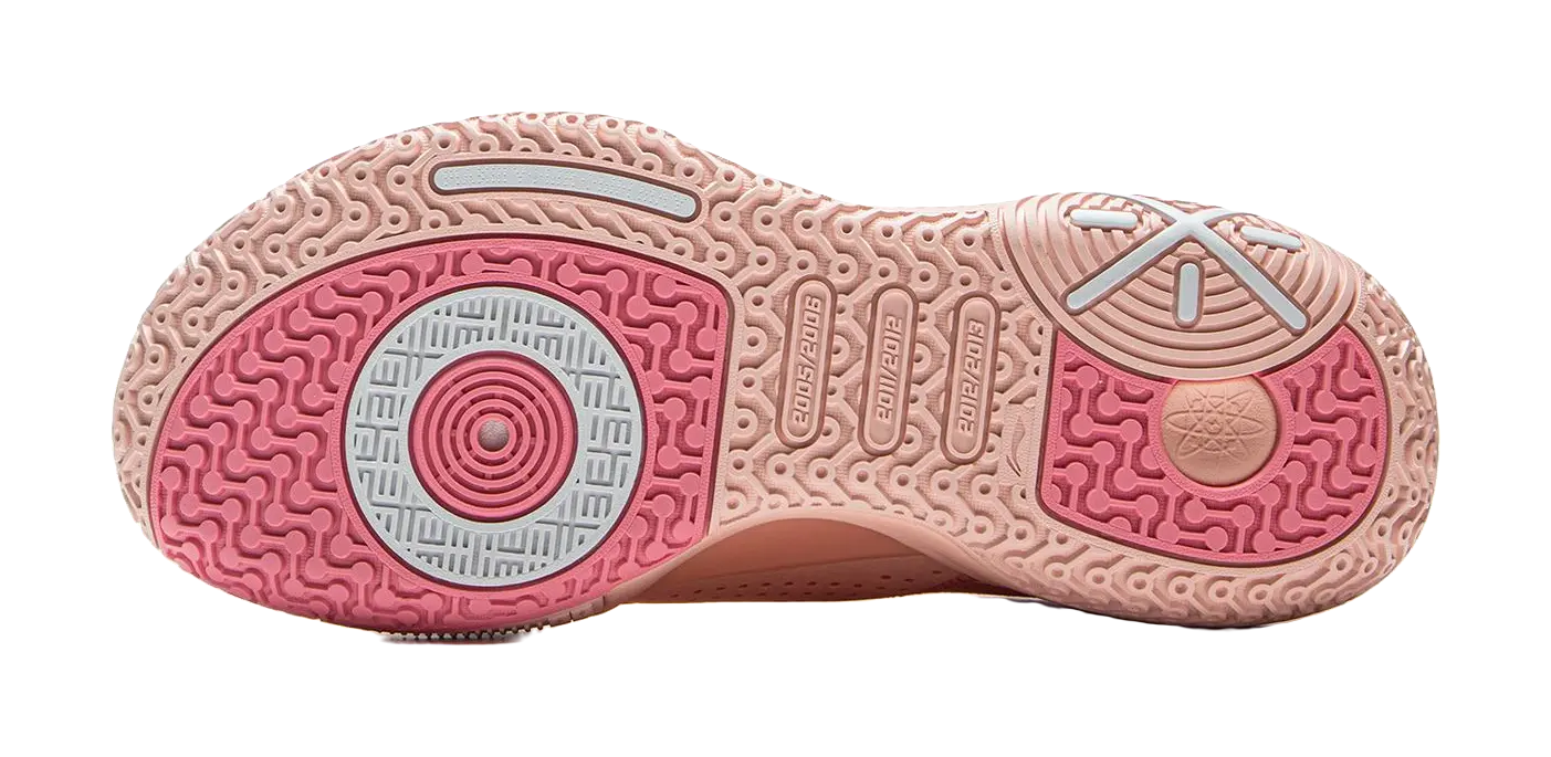 LiNing All City 9 V1.5 Cushioning Anti-Slip And Wear-Resistant Coverage Support Low-Top  Basketball Shoes Salt Pink 