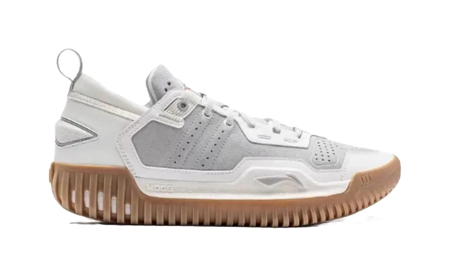 LiNing Anti 5 Low Cushioning Abrasion Resistant Lightweight Basketball Shoes Mens White 