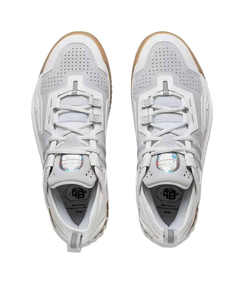 LiNing Anti 5 Low Cushioning Abrasion Resistant Lightweight Basketball Shoes Mens White 