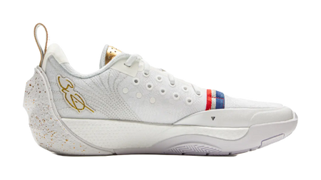 LiNing Anti Slip Wear Resistant Low Top Basketball Shoes Mens White 