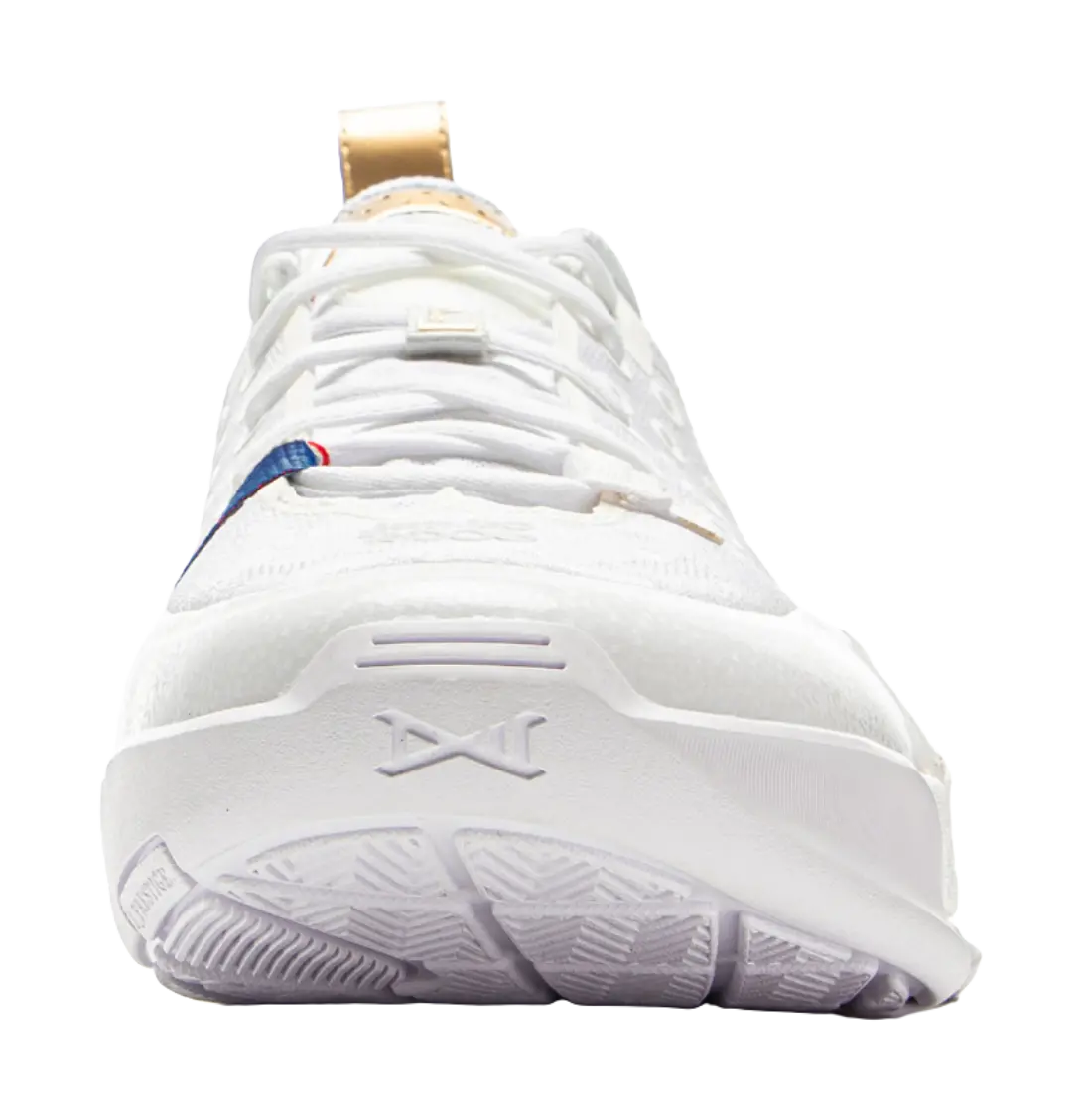 LiNing Anti Slip Wear Resistant Low Top Basketball Shoes Mens White 