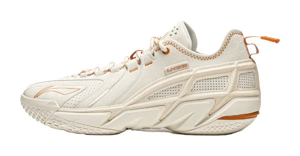 LiNing Anti Wool 4.5 Shock Absorbers Slip Resistant Abrasion Resistant Low top Basketball Shoes Mens Beige 