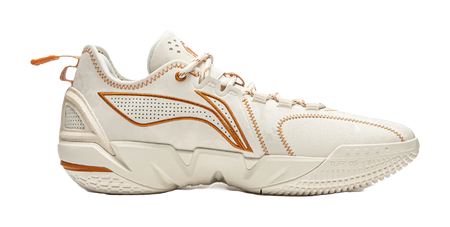 LiNing Anti Wool 4.5 Shock Absorbers Slip Resistant Abrasion Resistant Low top Basketball Shoes Mens Beige 