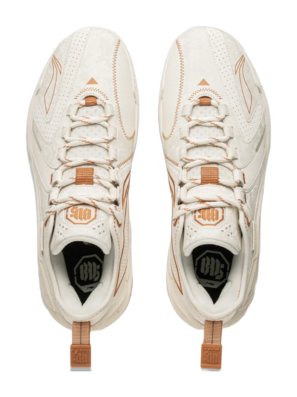 LiNing Anti Wool 4.5 Shock Absorbers Slip Resistant Abrasion Resistant Low top Basketball Shoes Mens Beige 