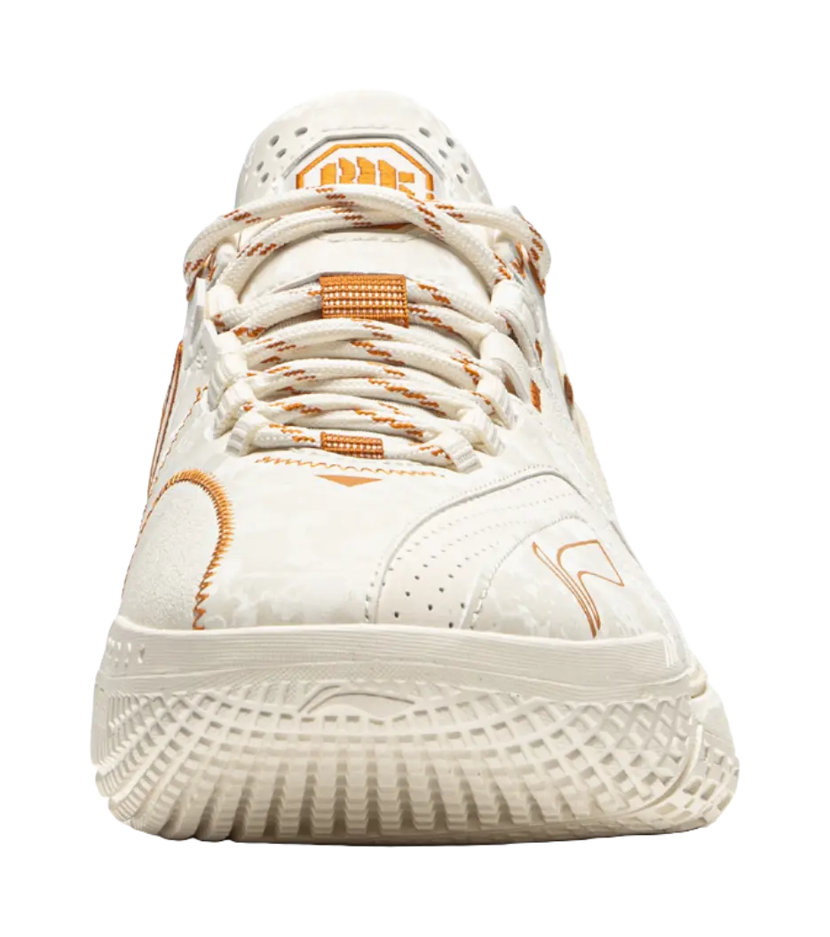 LiNing Anti Wool 4.5 Shock Absorbers Slip Resistant Abrasion Resistant Low top Basketball Shoes Mens Beige 