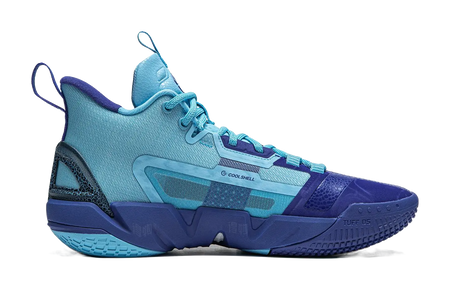 LiNing Anti-five 4 Cushioned Wear-Resistant Breathable Mid-Top Basketball Shoes Mens Blue  vjsneaker.com