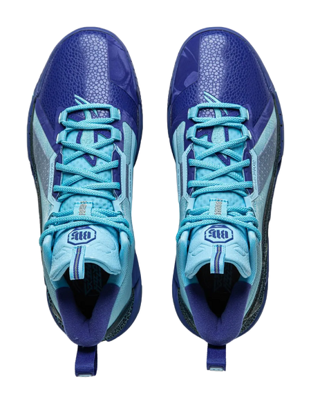 LiNing Anti-five 4 Cushioned Wear-Resistant Breathable Mid-Top Basketball Shoes Mens Blue  vjsneaker.com