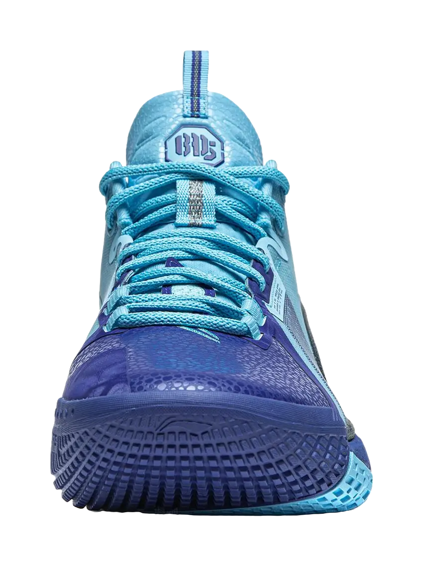 LiNing Anti-five 4 Cushioned Wear-Resistant Breathable Mid-Top Basketball Shoes Mens Blue  vjsneaker.com