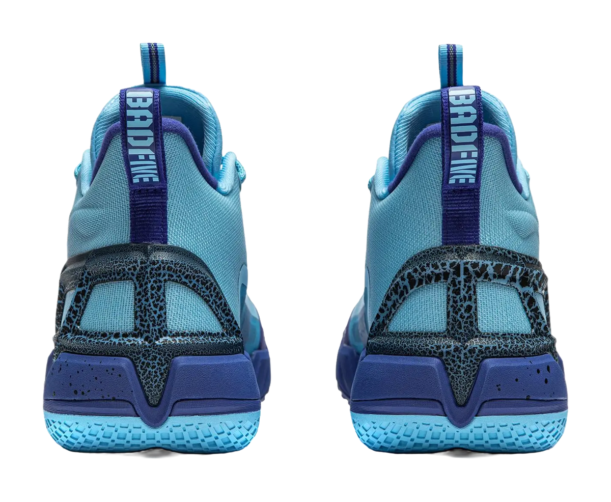 LiNing Anti-five 4 Cushioned Wear-Resistant Breathable Mid-Top Basketball Shoes Mens Blue  vjsneaker.com