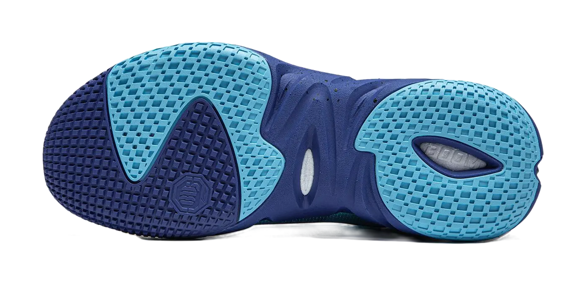 LiNing Anti-five 4 Cushioned Wear-Resistant Breathable Mid-Top Basketball Shoes Mens Blue  vjsneaker.com