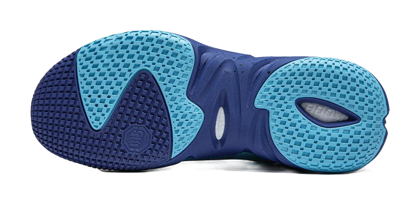 LiNing Anti-five 4 Cushioned Wear-Resistant Breathable Mid-Top Basketball Shoes Mens Blue  vjsneaker.com