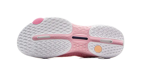 LiNing BadFive 5 Slip Resistant, Abrasion Resistant, Breathable, Rebound Grip Mid Top Basketball Shoes Mens Pink White 