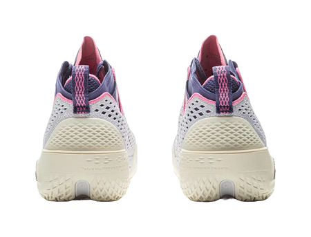 LiNing BadFive 5 Slip Resistant, Abrasion Resistant, Breathable, Rebound Grip Mid Top Basketball Shoes Mens White 