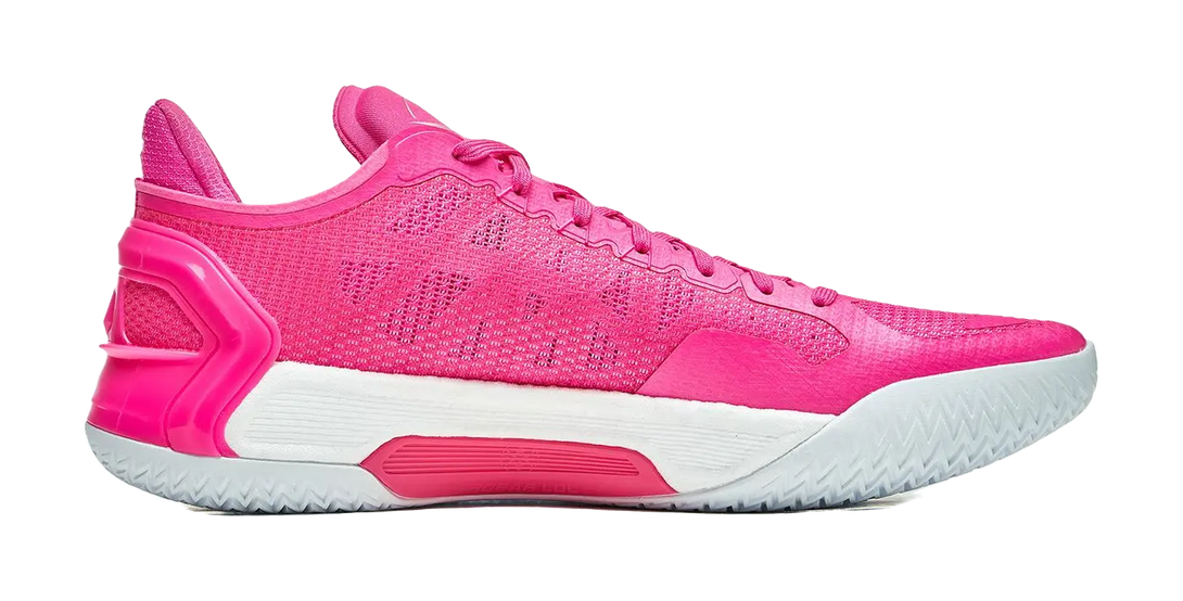 LiNing Blade 4V2 Cushioning Slip Resistant Support Lightweight Rebound Low top Basketball Shoes Mens Pink 