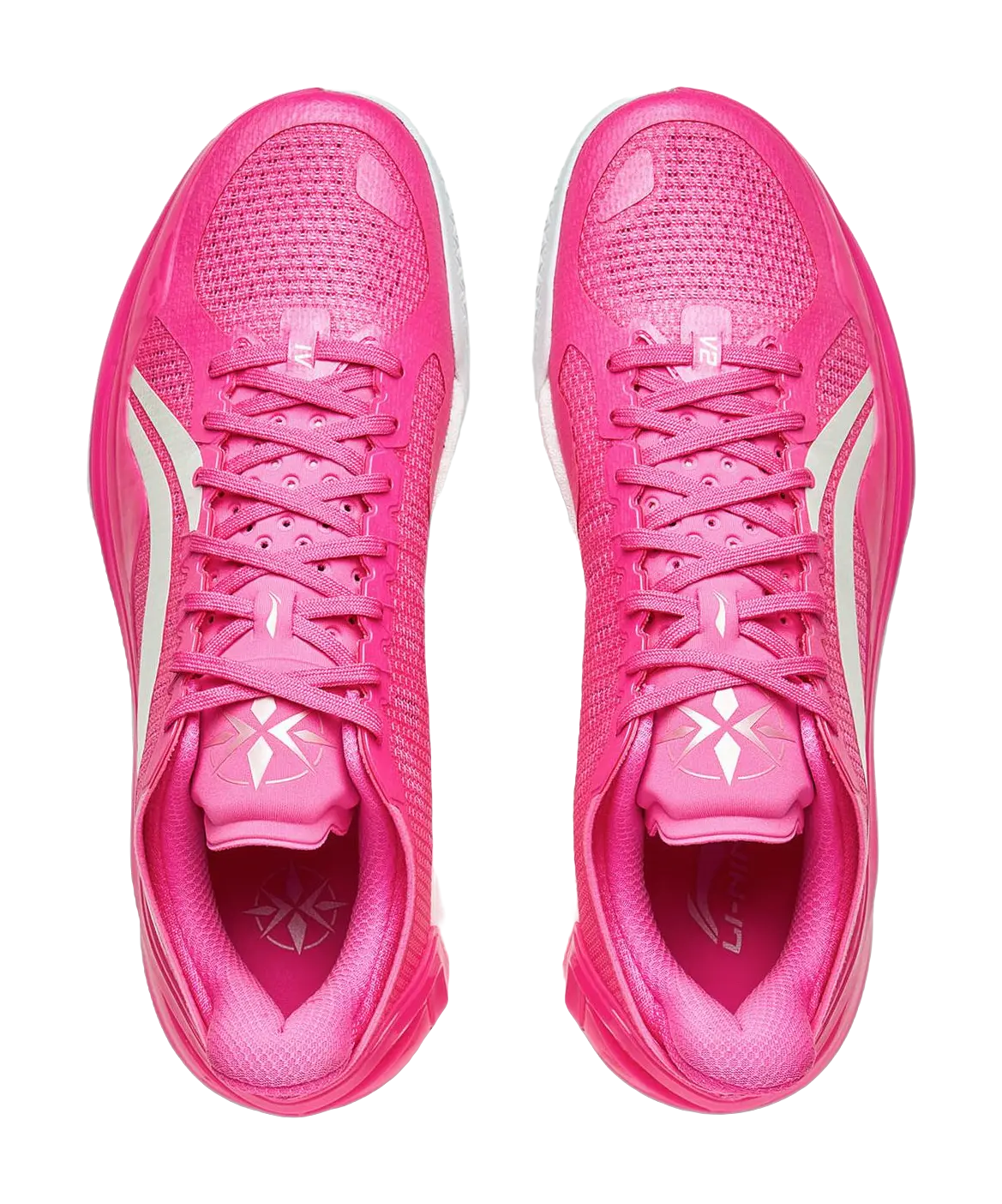 LiNing Blade 4V2 Cushioning Slip Resistant Support Lightweight Rebound Low top Basketball Shoes Mens Pink 