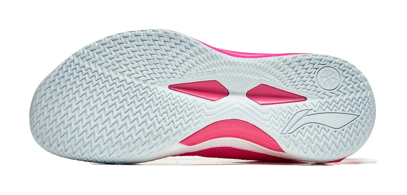 LiNing Blade 4V2 Cushioning Slip Resistant Support Lightweight Rebound Low top Basketball Shoes Mens Pink 