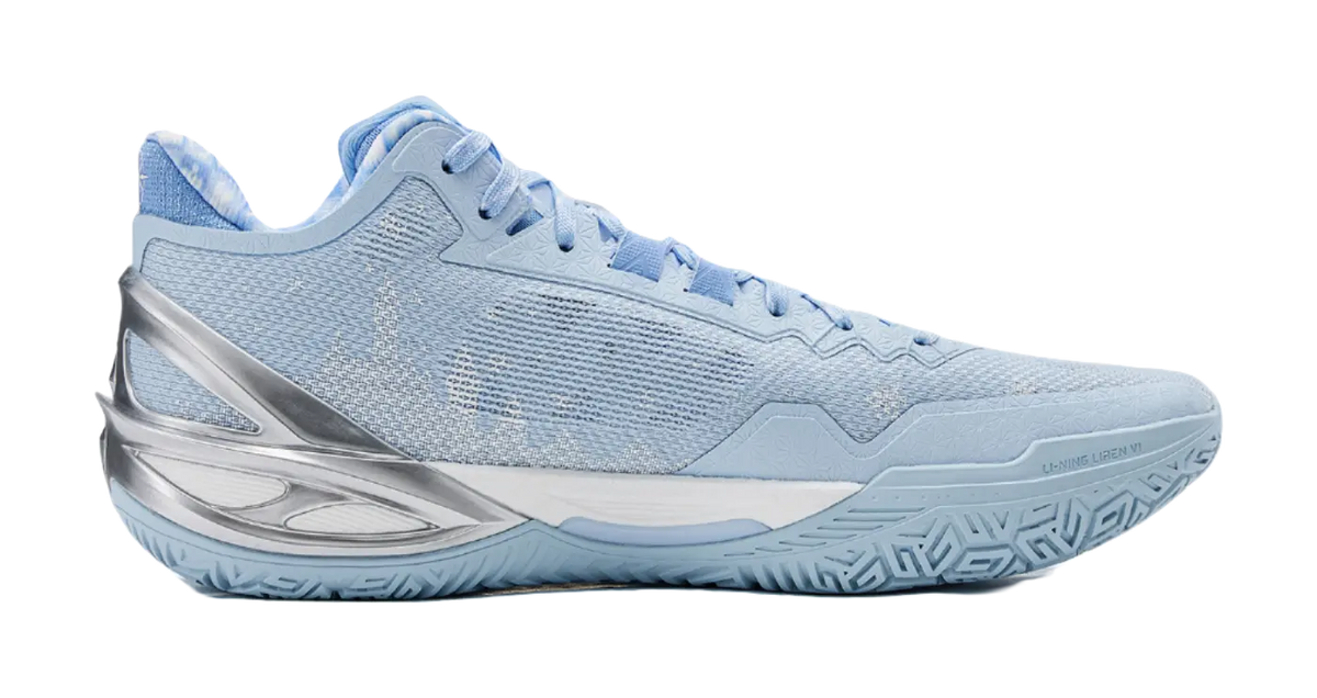LiNing Blade 6 Frost Basketball Shoes Unisex Low top Glacier Blue 