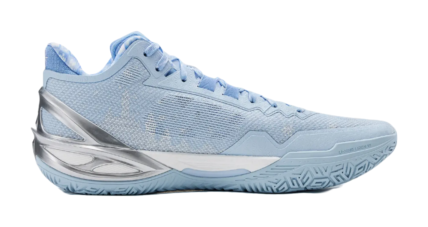 LiNing Blade 6 Frost Basketball Shoes Unisex Low top Glacier Blue 