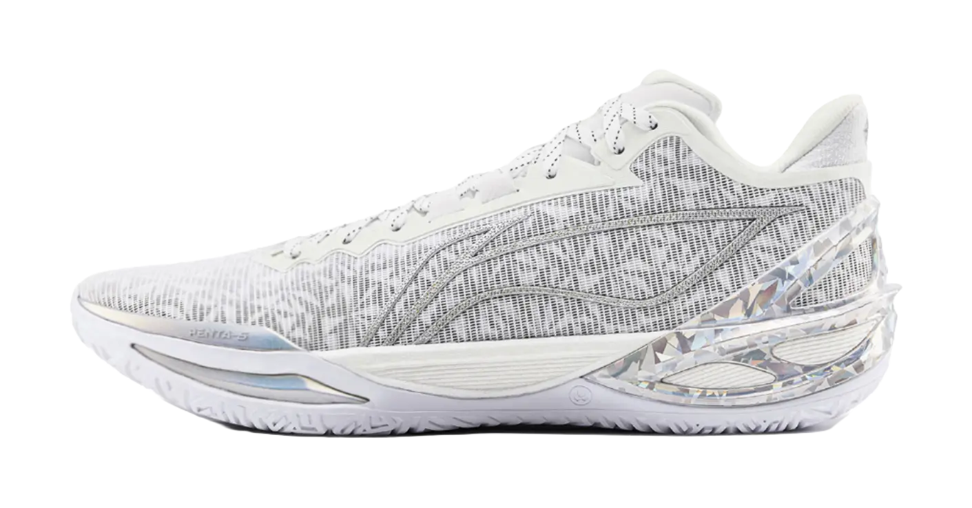 LiNing Blade 6 Kaleidoscope PENTA-S - White Basketball Shoes for Men 