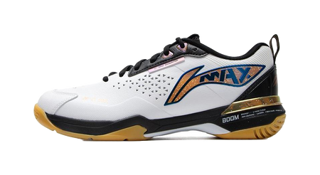 LiNing Blade Ma Slip Resistant And Breathable Low top Badminton Shoes Unisex White/Black 